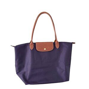 LONGCHAMP Le Pliage Plum Purple Large Tote Shoulder Bag